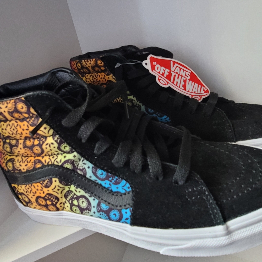 Vans Kids Sneakers - Black with Multicolor Pattern